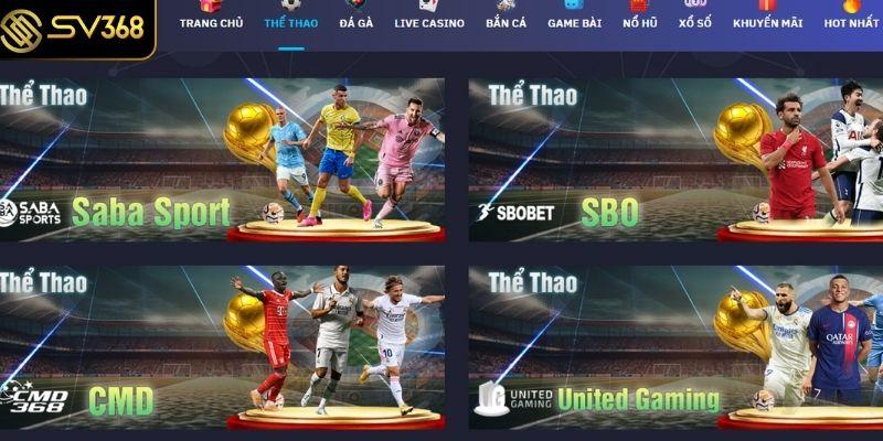 Sảnh game nổi bật tại SV368